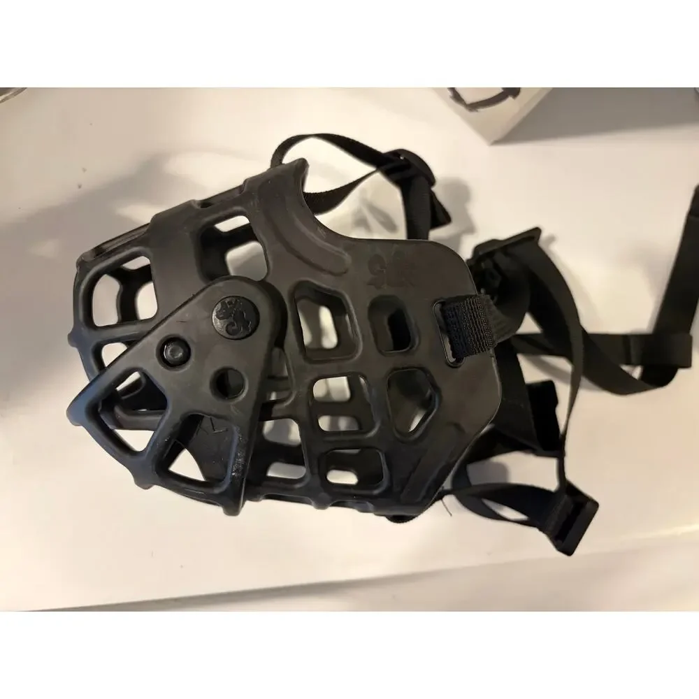 Adjustable Basket Dog Muzzle Black Size XL Escape Proof Secure Fit